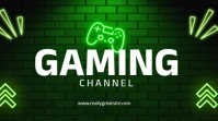 Gaming channel banner  Social media banner Miniature YouTube template