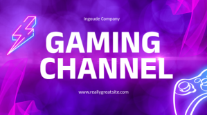 Gaming channel banner  Social media banner template