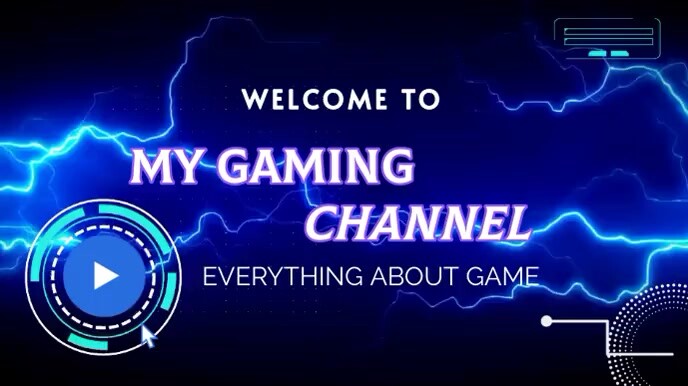 Gaming channel intro video Template | PosterMyWall