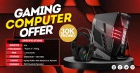 Gaming Computer Ads Imagen Compartida en Facebook template