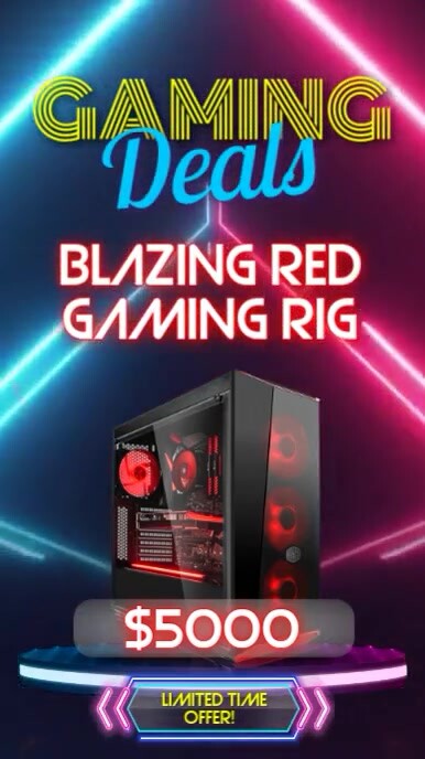 Gaming Deals Offer Reel do Instagram template
