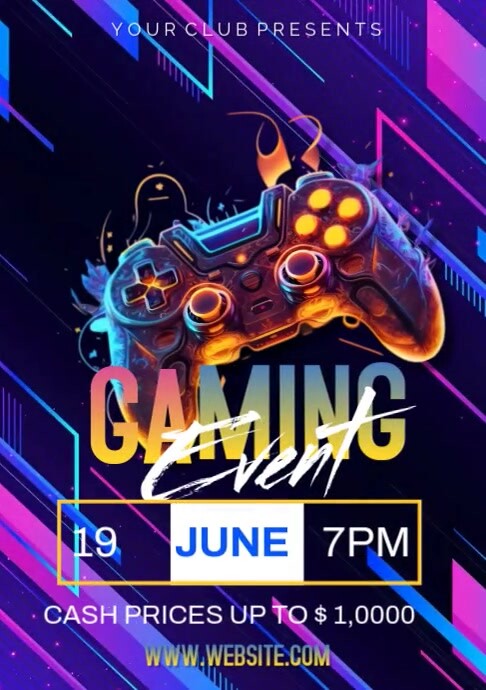 Gaming event Template | PosterMyWall