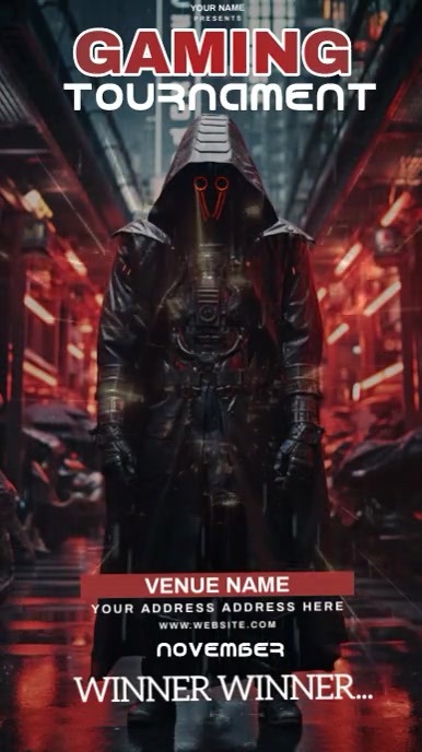 Gaming Message Poster GAMING EVENT POSTER FLYER VIDEO AD Template | PosterMyWall