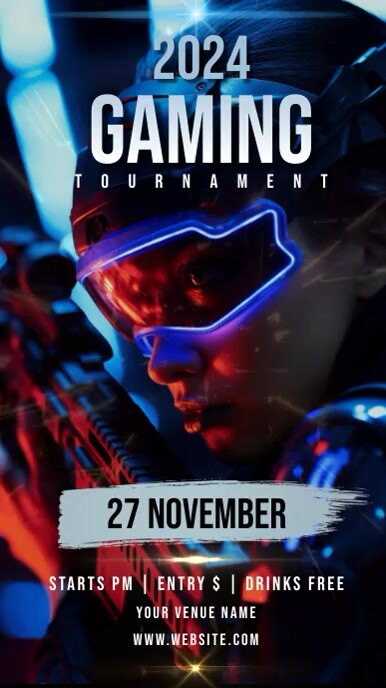 GAMING EVENT POSTER VIDEO Template | PosterMyWall
