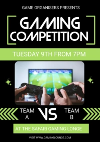 Gaming Flyer Template A3