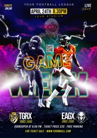 Gaming flyers, football flyers,Soccer A5 template