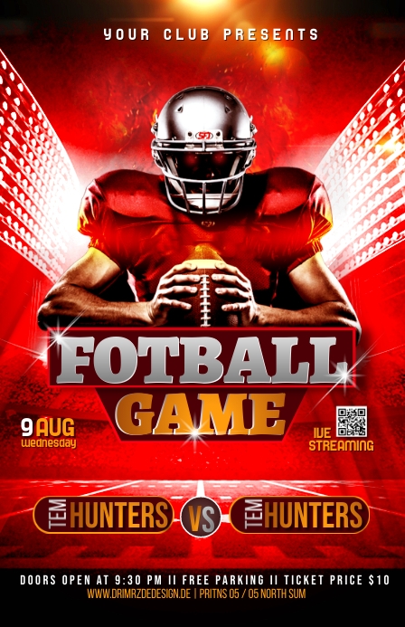 Gaming flyers, football flyers,Soccer Tabloid template