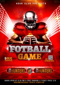 Gaming flyers, football flyers,Soccer A6 template