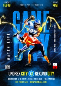 Gaming flyers, football flyers,Soccer A6 template