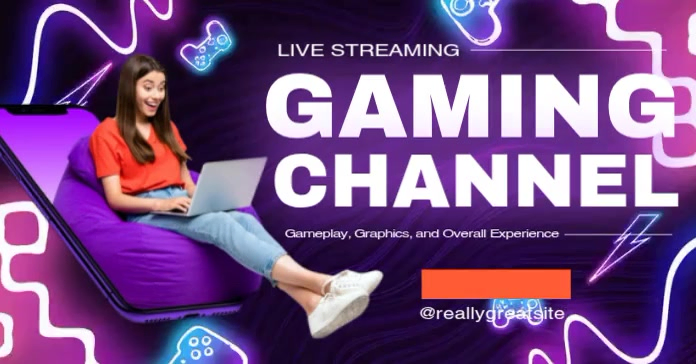 Gaming Live Stream Facebook Shared Image Video Template | PosterMyWall