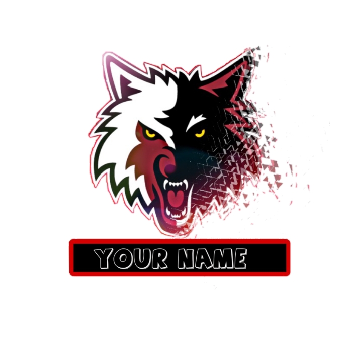 Gaming Logo, Wolf logo, icon design template