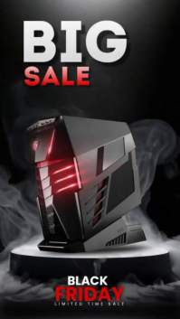Gaming PC Black Friday Reel Statut WhatsApp template