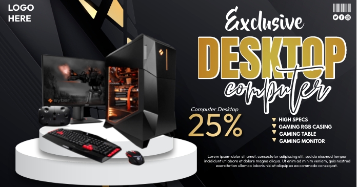 Gaming Setup Ads Template | PosterMyWall