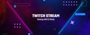 Gaming Twitch Banner template