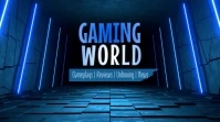 gaming world, Youtube channel template