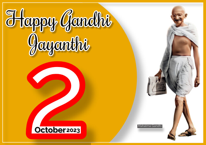 Gandhi Jayanthi A4 template