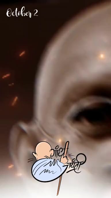 Gandhi Jayanti WhatsApp Status template