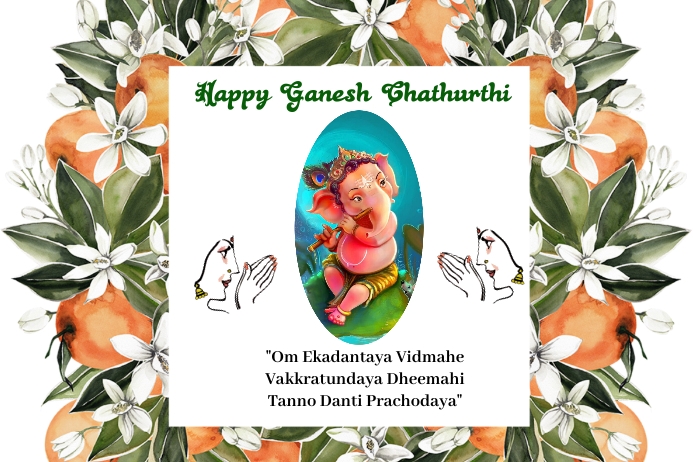 ganesh chathurthi (1) Poster template