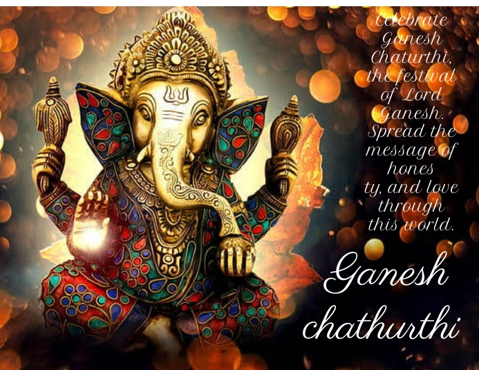 Ganesh chathurthi Flyer (US Letter) template
