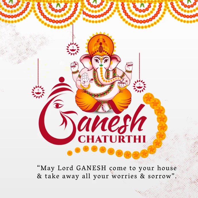 Ganesh Chaturthi (2) Instagram-opslag template