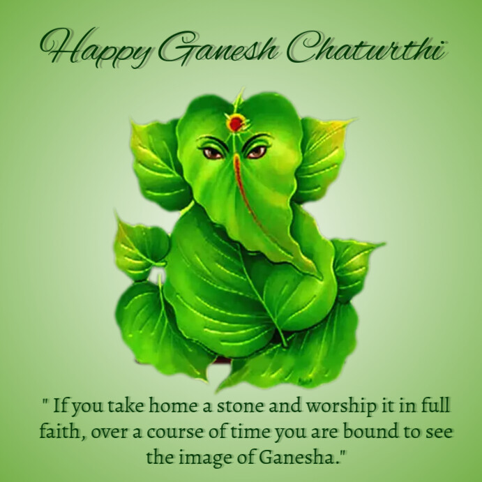 ganesh chaturthi 1 Instagram Post template