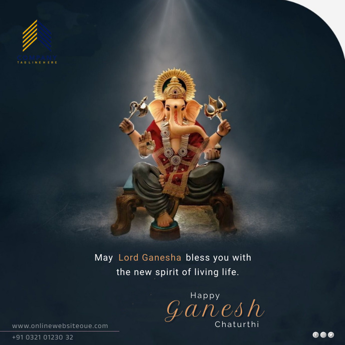 ganesh chaturthi Instagram Post template
