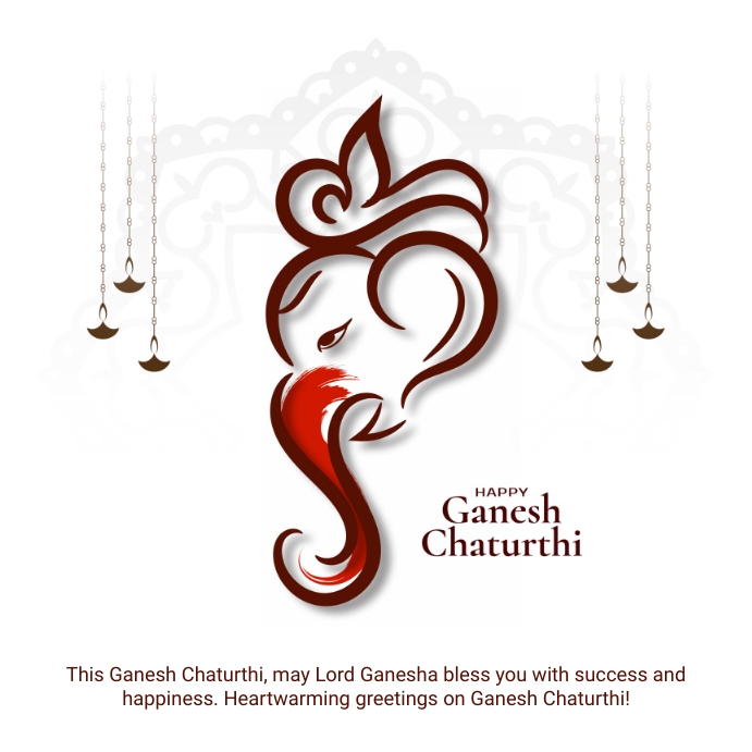Ganesh Chaturthi Publicação no Instagram template