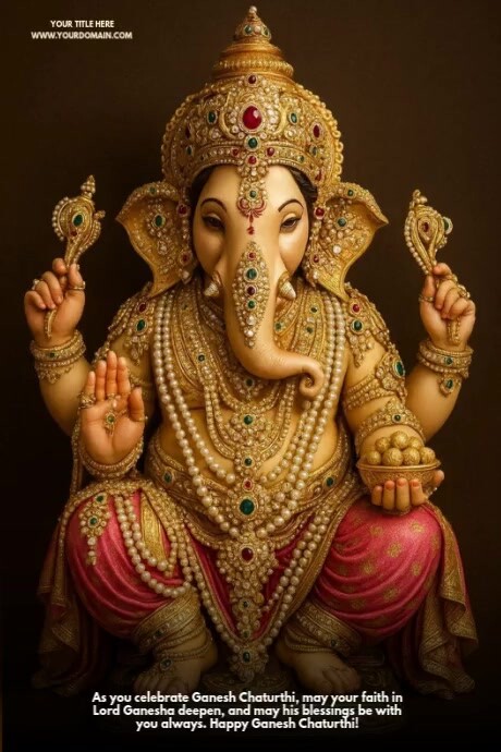 Ganesh chaturthi 海报 template