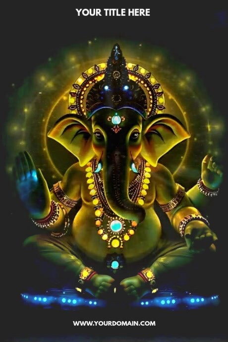 Ganesh chaturthi Affiche template