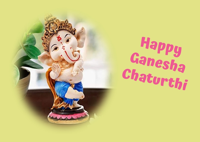 ganesha chaturthi Carte postale template