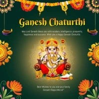 Ganesha Chaturthi Instagram Post template