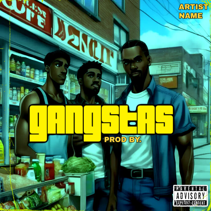 Gangster Album cover template | PosterMyWall