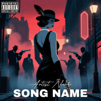 Gansta Gangster Bad Girls Album Cover Portada de Álbum template