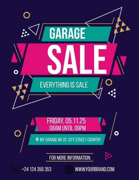 Garage Volantino (US Letter) template