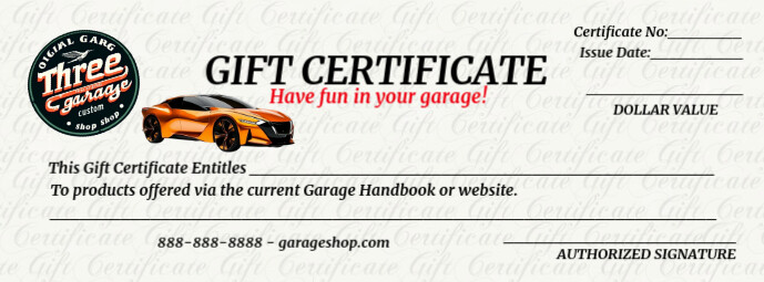 garage-gift-certifcate-card-template-postermywall for Free Printable Car Detailing Gift Certificate Garage Gift Certifcate Card Template | PosterMyWall for Free Printable Car Detailing Gift Certificate