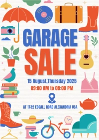 Garage sale, sale ,event ,retail, car boot sale A1 template