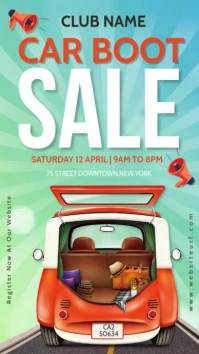 Garage sale,event,sale,car boot sale Instagram Story template