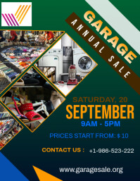 Garage Sale Ad Flyer (US Letter) template
