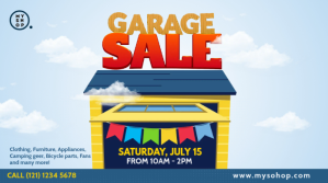 Garage Sale Advert Twitter-opslag template