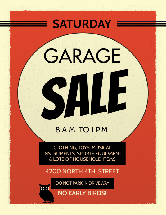 GARAGE SALE Template PosterMyWall
