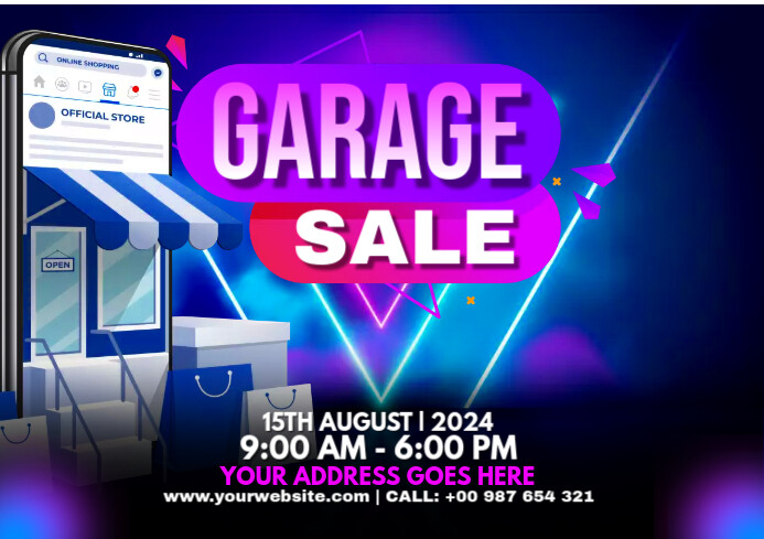 GARAGE SALE A4 template