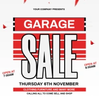 Garage sale Carré (1:1) template