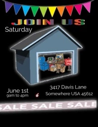Garage Sale Flyer (US Letter) template