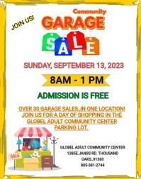 Garage sale Affiche/Panneau mural template