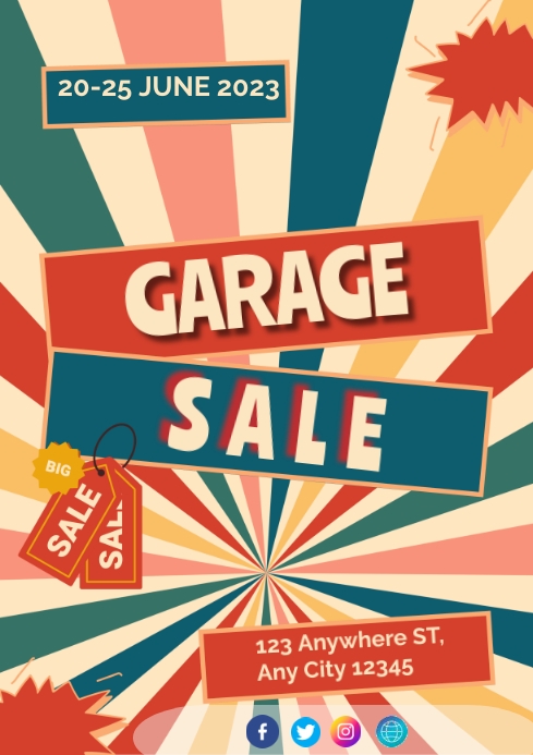 GARAGE SALE Template PosterMyWall GARAGE SALE Template PosterMyWall