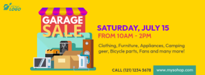 Garage Sale Facebook Cover Facebook-coverfoto template