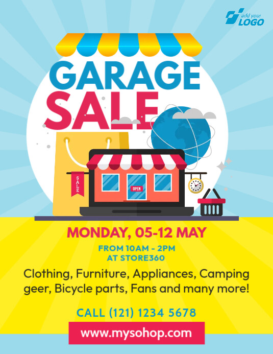 Copy of Garage Sale Flyer Template PosterMyWall