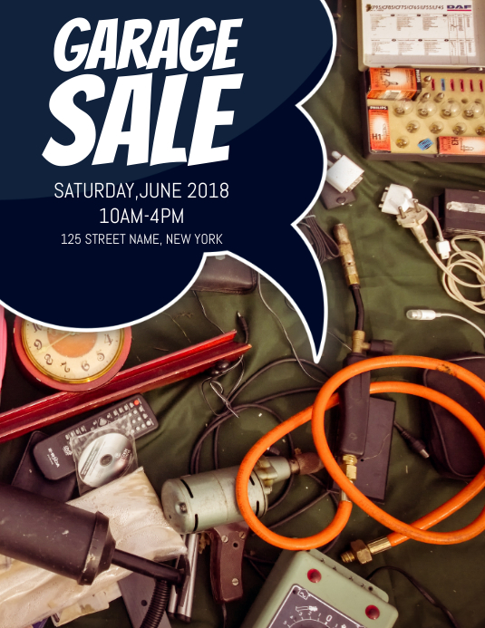 Garage Sale Flyer Template PosterMyWall