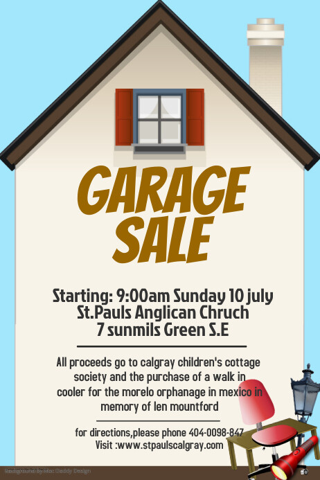 Garage Sale Template Plakat