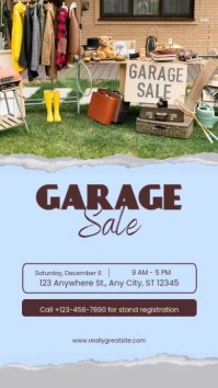 garage sale template Instagram Story
